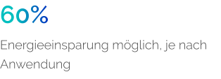60% Energieeinsparung m�glich, je nach Anwendung